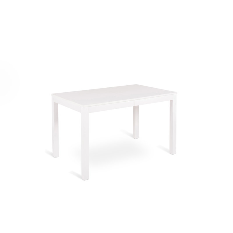Mcgehee Extendable Solid Wood Base Dining Table, White