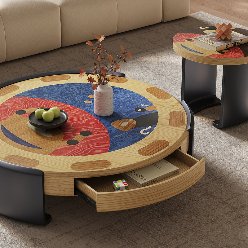 Modern Creative Round Coffee Table Set