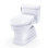 TOTO® WASHLET®+ Eco Guinevere® Elongated 1.28 GPF Universal Height Toilet with S2 Bidet Seat, Cotton White - MW9743346CEFG#01