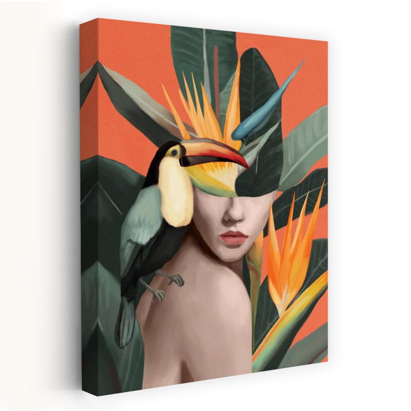 Art mural tropical tropical, H 18 po x l 12 po