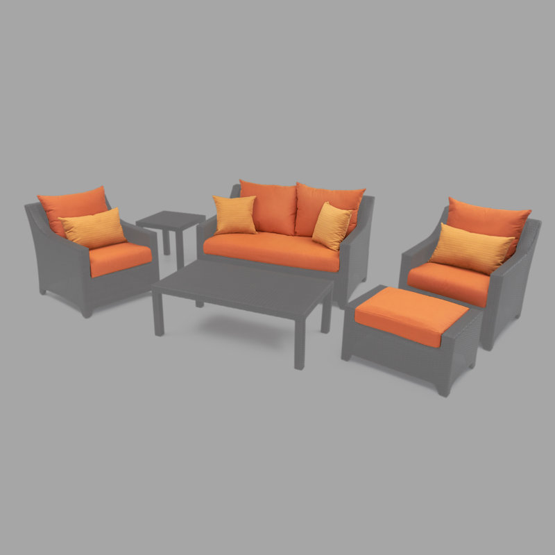 Housse de coussin pour l'extérieur, Sunbrella, Tissage uni Sunbrella® palette Cayenne