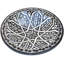 Assiette décorative en céramique mauresque du début du 20e siècle à motif sarcelle-139860965