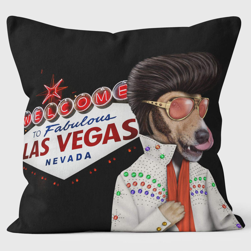 Vegas Sign - Pets Rock Cushion