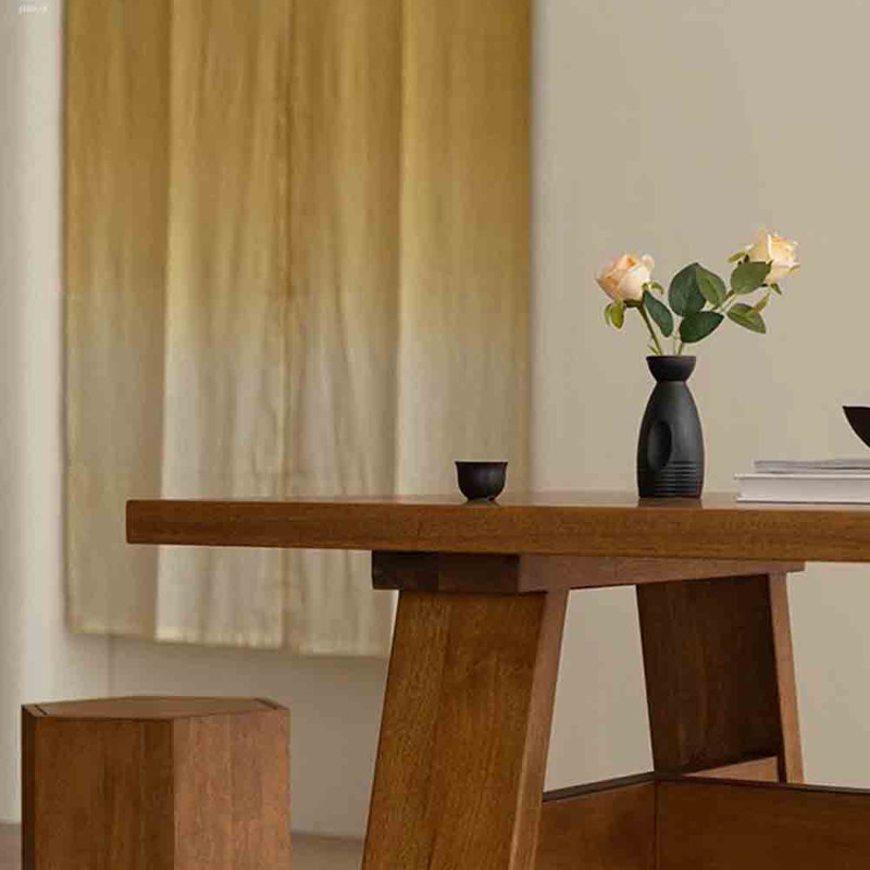 Table de salle à manger Wabi-sabi, H 29,53 po x L 78,74 po x l 35,43 po