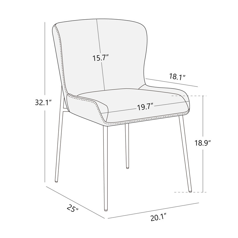 Ayjai Side Chair in Black