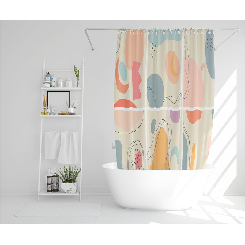 Ellarose 13 Piece Polyester Shower Curtain Set