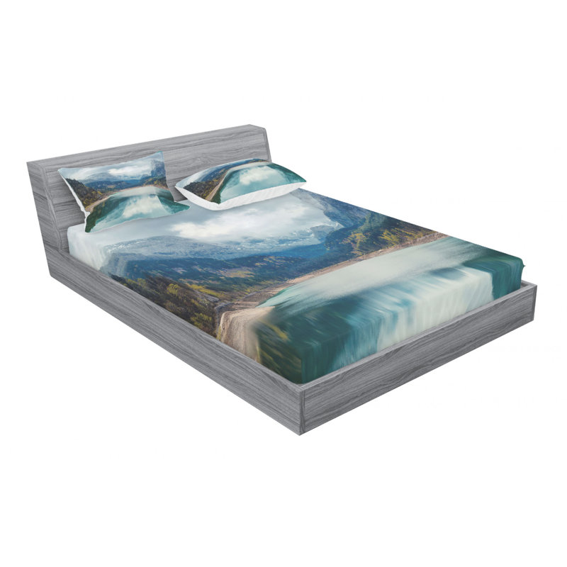 Microfiber Sheet Set, Queen Sheet Set with Fitted Sheet