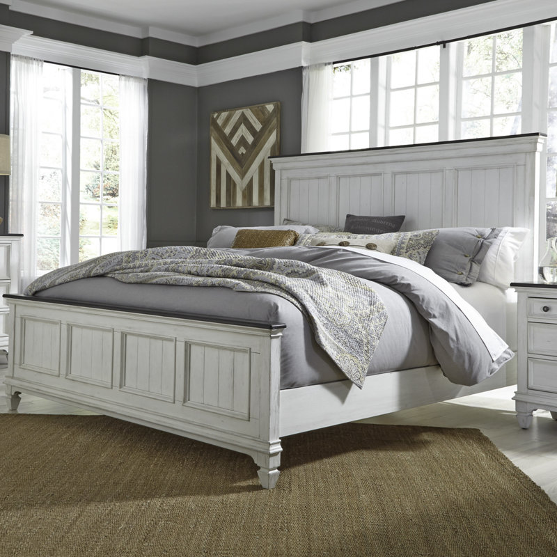 Colburn King Panel Bed w/ Dresser & Mirror, Chest, Nightstand Bedroom Set, King, 5 Pcs: Bed, Nightstand, 2 Dressers, Mirror