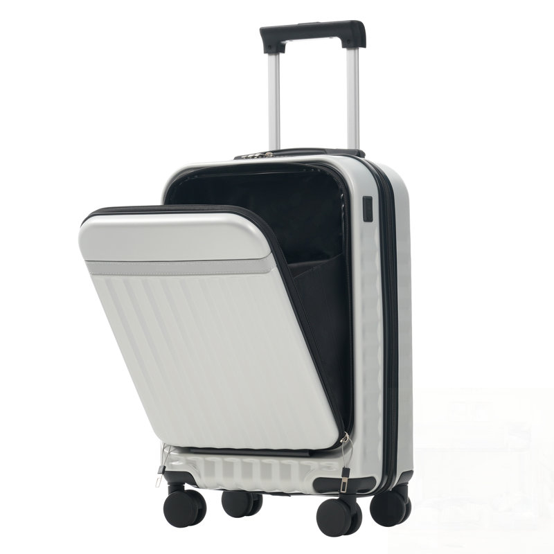 Ensemble de 3 valises à ouverture frontale, valise de transport rigide avec port USB, extensible et verrou TSA pour faciliter les déplacements