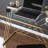 Metter Glass Top Metal Base Writing Desk