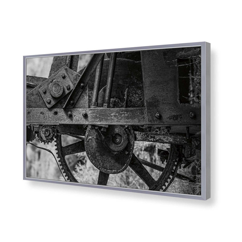 «Ghost Town» par Nathan Larson, reproduction d'art, L 36 x H 24, Argent, Impression encadrée