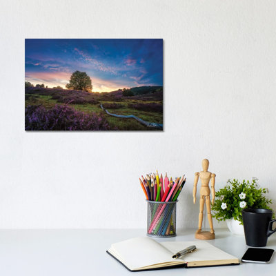 Blue Hour 1 Piece Wrapped Canvas Wall Art
