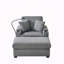 Chaise longue d'intérieur avec repose-pieds et rangement-1199179527