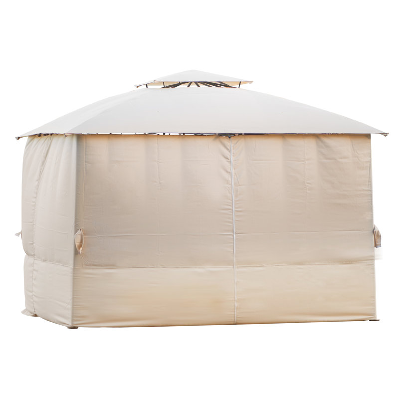 Pavillon de jardin barbecue en métal, 11 pi. L 11 pi. X P 11 pi. D
