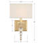 Clover 1-Light Armed Sconce-1959287756