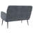 Loveseat Upholstered Couch Bench with Armrests for Dining Room Velvet-662956620