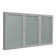 Enclosed Cabinet Vinyl Bulletin Board