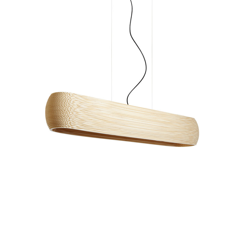 Luminaire suspendu linéaire Scraplights Oliv 48, Blonde