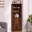 Armoire de coin avec tablette ouverte-324192080