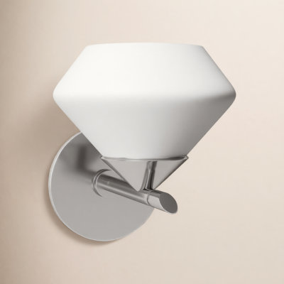 Junius Single Frosted Dimmable Bath Sconce