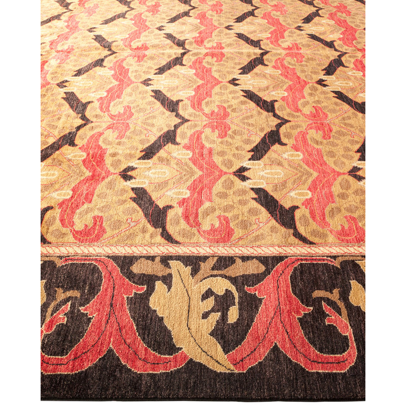 Arts & Crafts One-of-a-Kind 10' 1" X 13' 2" Hand Knotted Area Rug