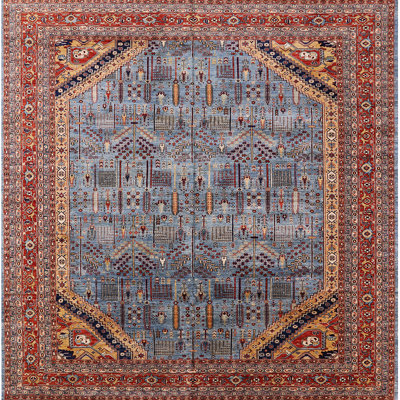 Tapis brun / gris
