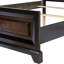 Lit 2 pièces en bois avec table de chevet Anacarina