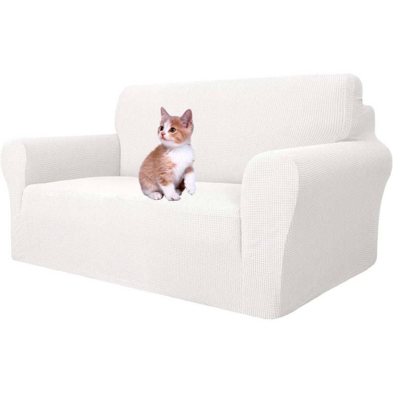 Outdoor Patio Sofa Cover, 80cm H x 135cm W x 80cm D, White