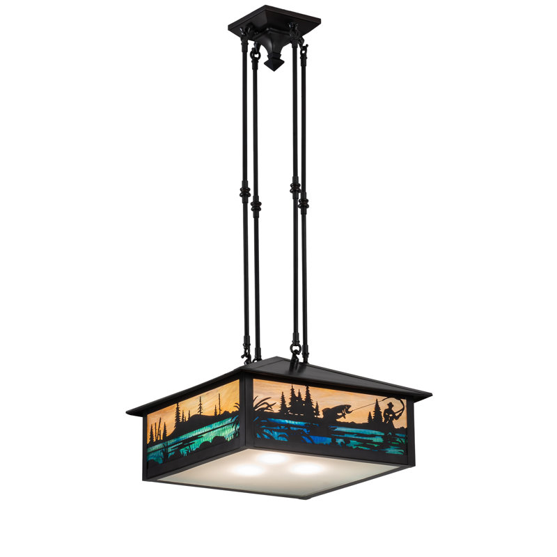 Fly Fishing Creek 3 - Light Pendant
