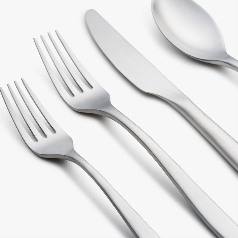Ensemble de couverts 20 pièces Averie, service pour 4, Satin argenté