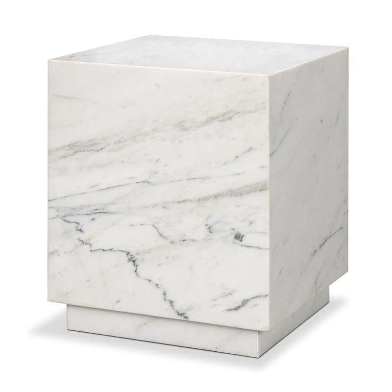 Table d'appoint Matteo, Blanc
