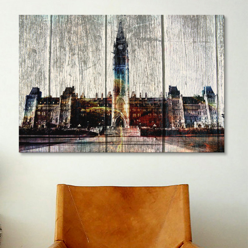 « canada ottawa immeubles », #2 reproduction de photo sur toile, H 26 po x l 40 po x P 0,75 po