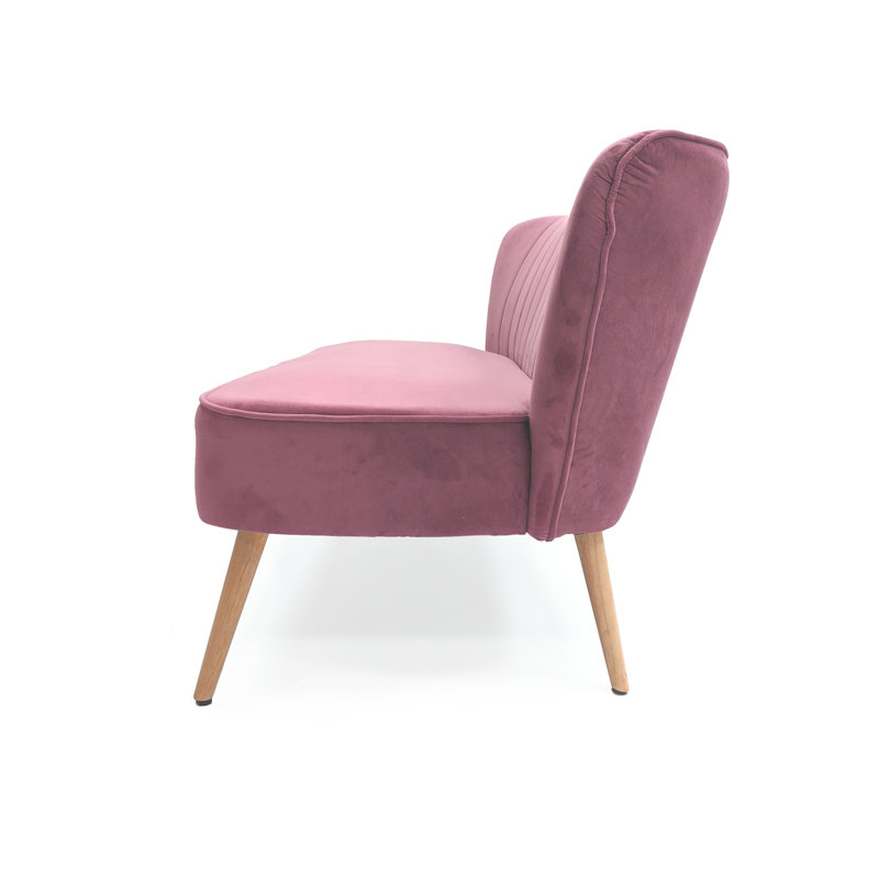 Pink Velvet Bench