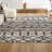 Bousquet Moroccan Beni Souk Cream/Black Rug-1921047187