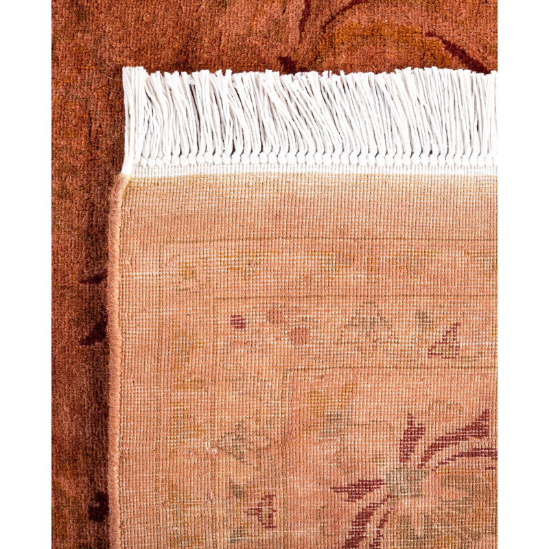 Overdyed One-of-a-Kind 6' 2" X 6' 3" Hand Knotted Area Rug