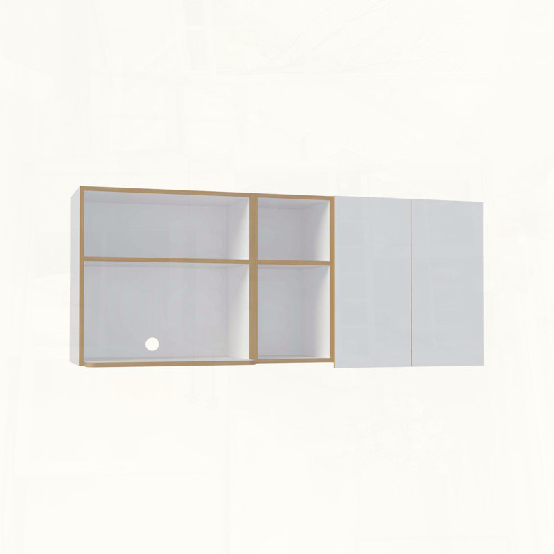 Corinto 59 Wide Wall Cabinet with Dish Drying Rack