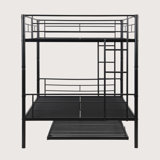 Arshad Trundle Metal Bunk Bed , No Box Spring Needed, Easy Assemble