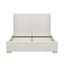 Lit plateforme capitonné en velours avec banc et pouf de rangement-732816951-732816948