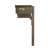 Aluminum Post Mounted Mailbox with Magnetic Closure