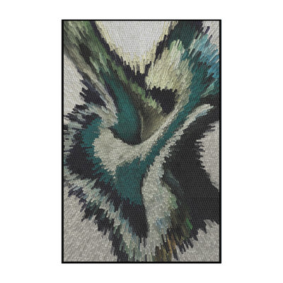 Tapis bleu / gris San Remo