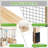 Raised Garden Bed with Deer-Proof Fence, 7.5 W x 17 D x 1.6 H Outdoor Wooden Planter Box with 19″ Deep Growing Bed-1836525508