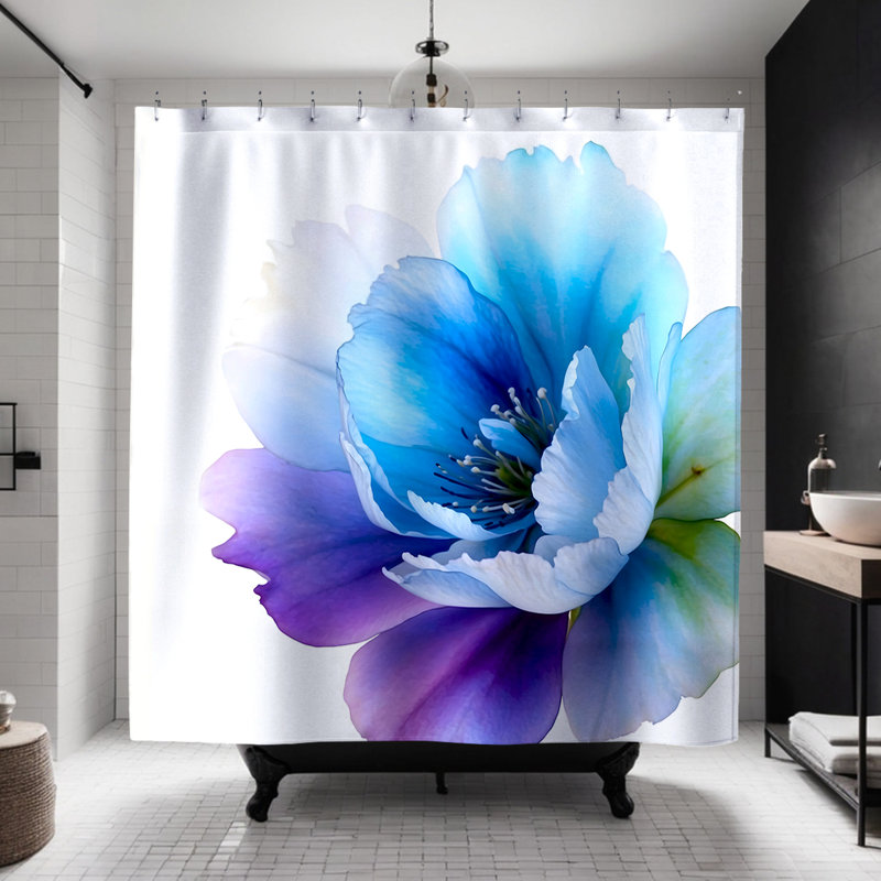 Blu Shower Curtain