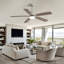 Indoor Modern 52 Inch Ceiling Fan 6 Speed Wind 5 Blades Remote Control Reversible DC Motor With Led Light-564623309-564623307