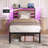 LED Bed Frame with Charging Headboard