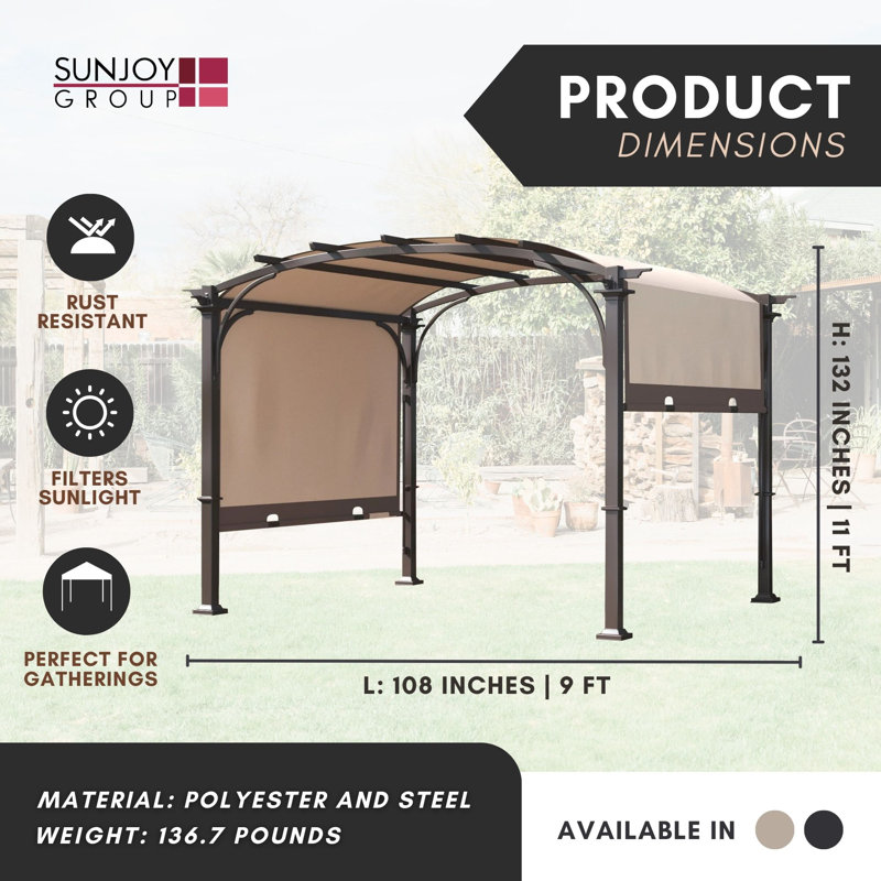 108'' W x 108'' D Steel Party Tent