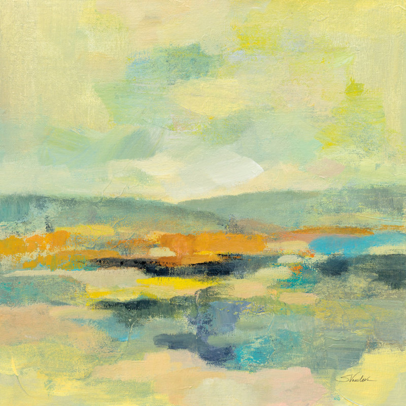 «Foyez Chartreuse Hills I» sur toile par Silvia Vassileva, H 36 po x l 36 po