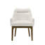 Ensemble de 2 chaises d'appoint en chenille et chêne vintage Kasha