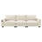 Sectional Sofa With Bluetooth Speaker, Comfy Cloud Couch Set With Drop Down Table And Cup Holders-190968858