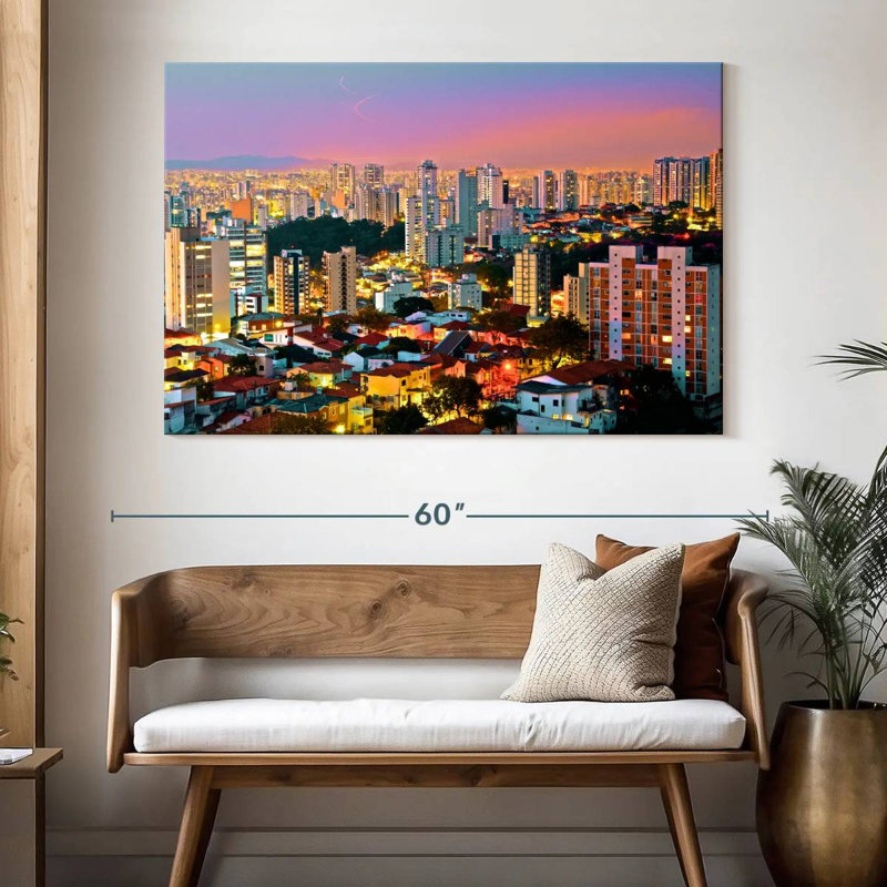 Paysage urbain Sirci, H 34 po x l 51 po