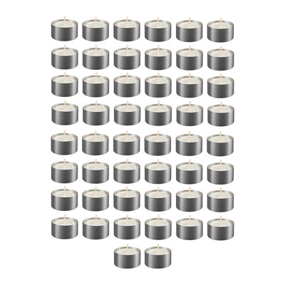 Ensemble de bougies chauffe-plat 50 pièces Tealights